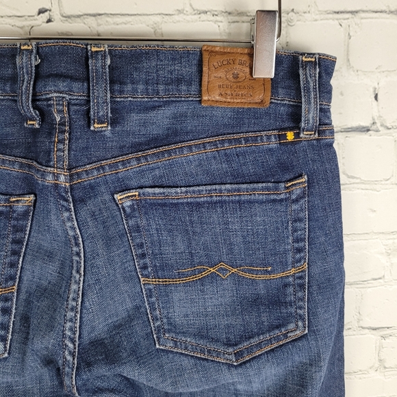 LUCKY BRAND | Sienna Tomboy Crop lace detail denim jean capri - Picture 4 of 7